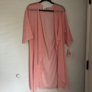 Lularoe Pink Kimono-Style Shirley